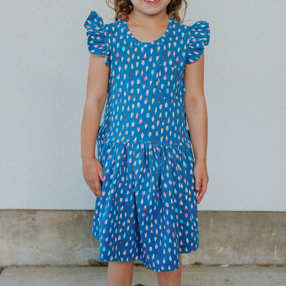 little girls comfortable ice cream and popsicle dress