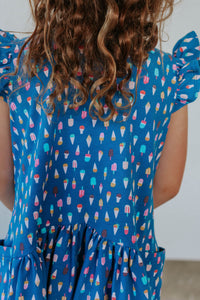 Girl's Ice Cream and Popsicle Three-Pocket Jersey Dress
