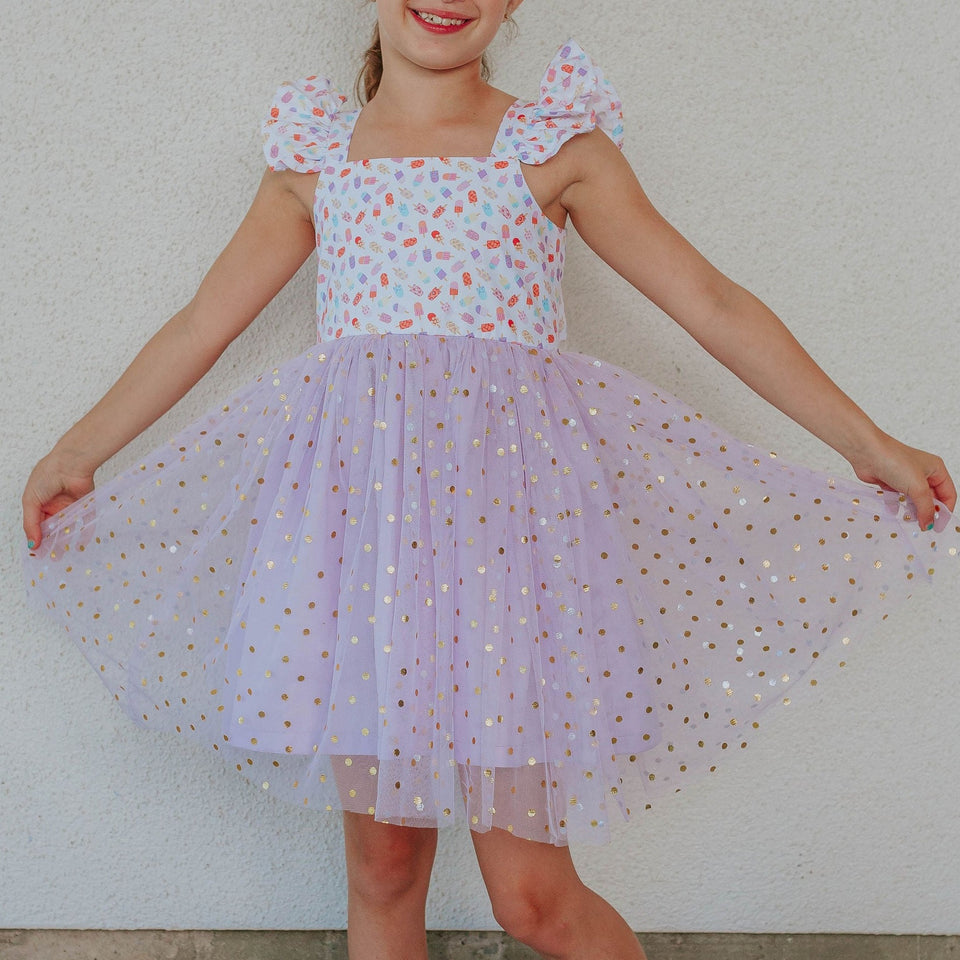 girls ice cream popsicle party dress