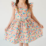 little girls rainbow macaron dress