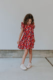little girls red rifle paper ruffle dress