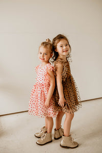 little girls valentines day tulle heart dresses