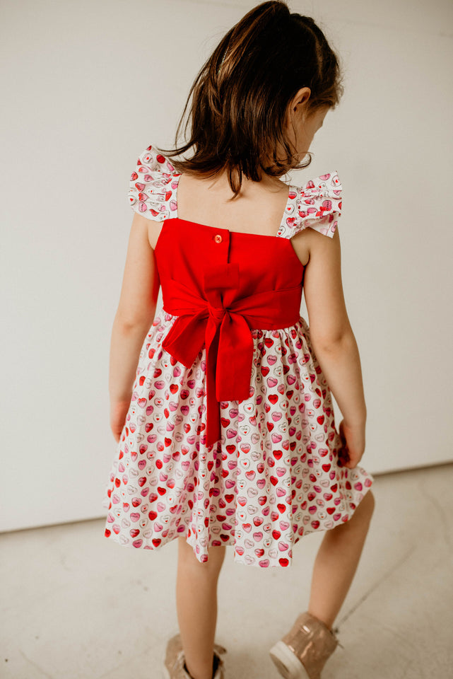 conversation hearts valentines day dress