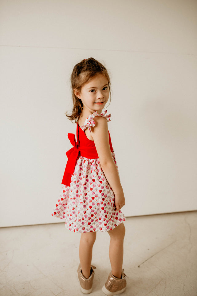 conversation hearts valentines day dress