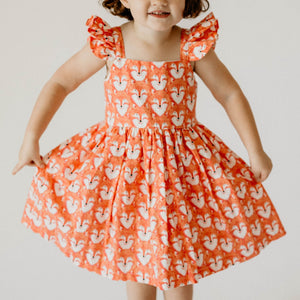 woodland fox party dress