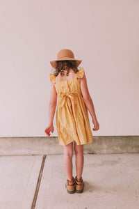 girls yellow sun dress