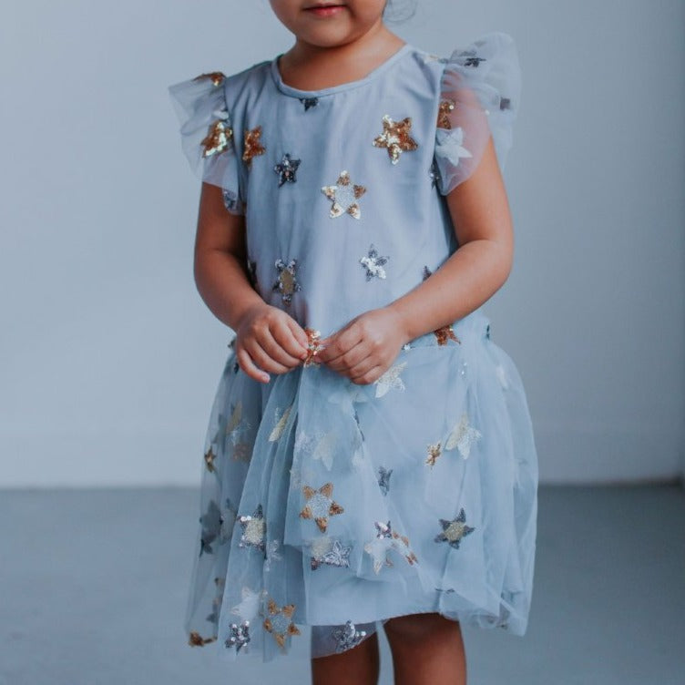Girls sequin deals tulle dress
