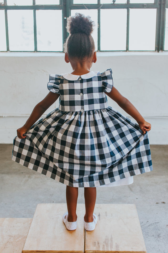 Little girl buffalo plaid dress outlet