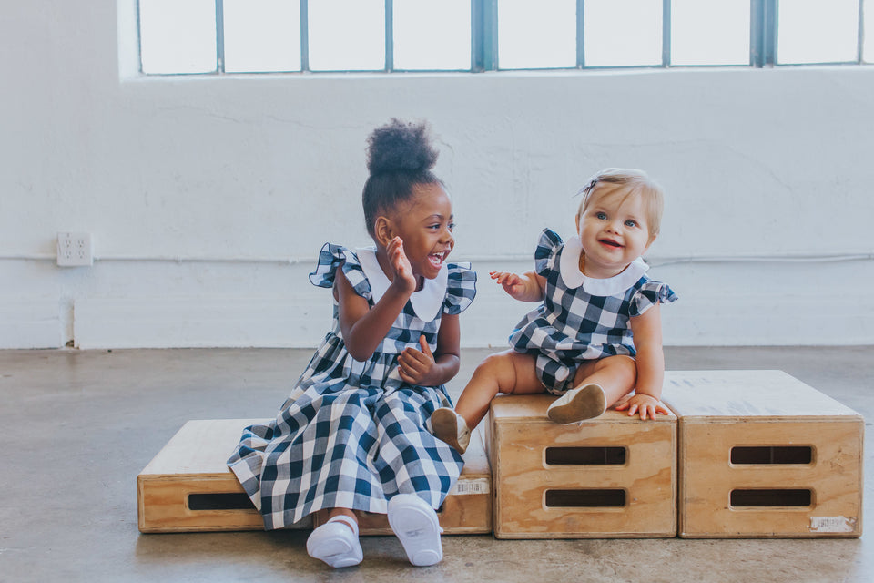 Infant buffalo plaid dress shop