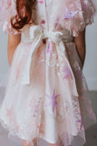 Little Girl's Pink and Purple Tulle Star Dress
