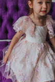 pink lace star dress girls