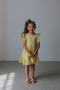 yellow seersucker dress 