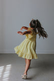 little girls yellow seersucker dresses
