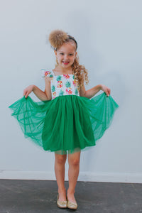 little girls pineapple party dress