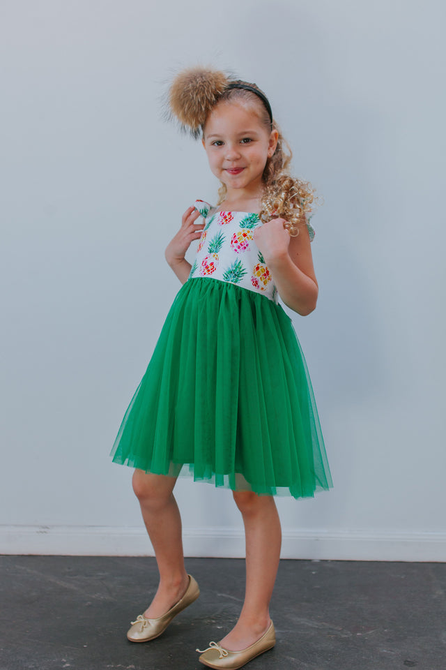 little girls pineapple dress