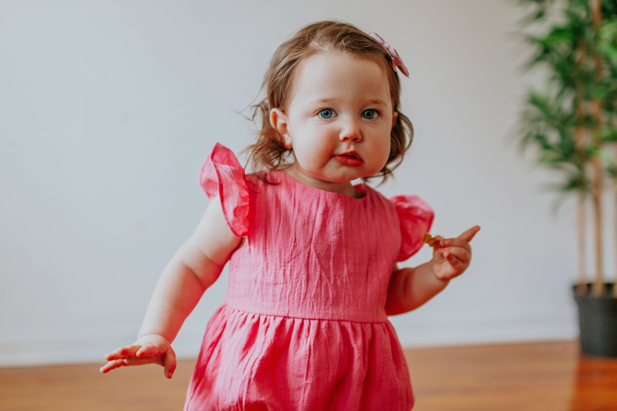 Hot pink baby romper hotsell