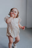 first birthday ivory and gold tulle bubble romper