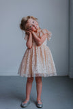 ivory and gold flower girl dress