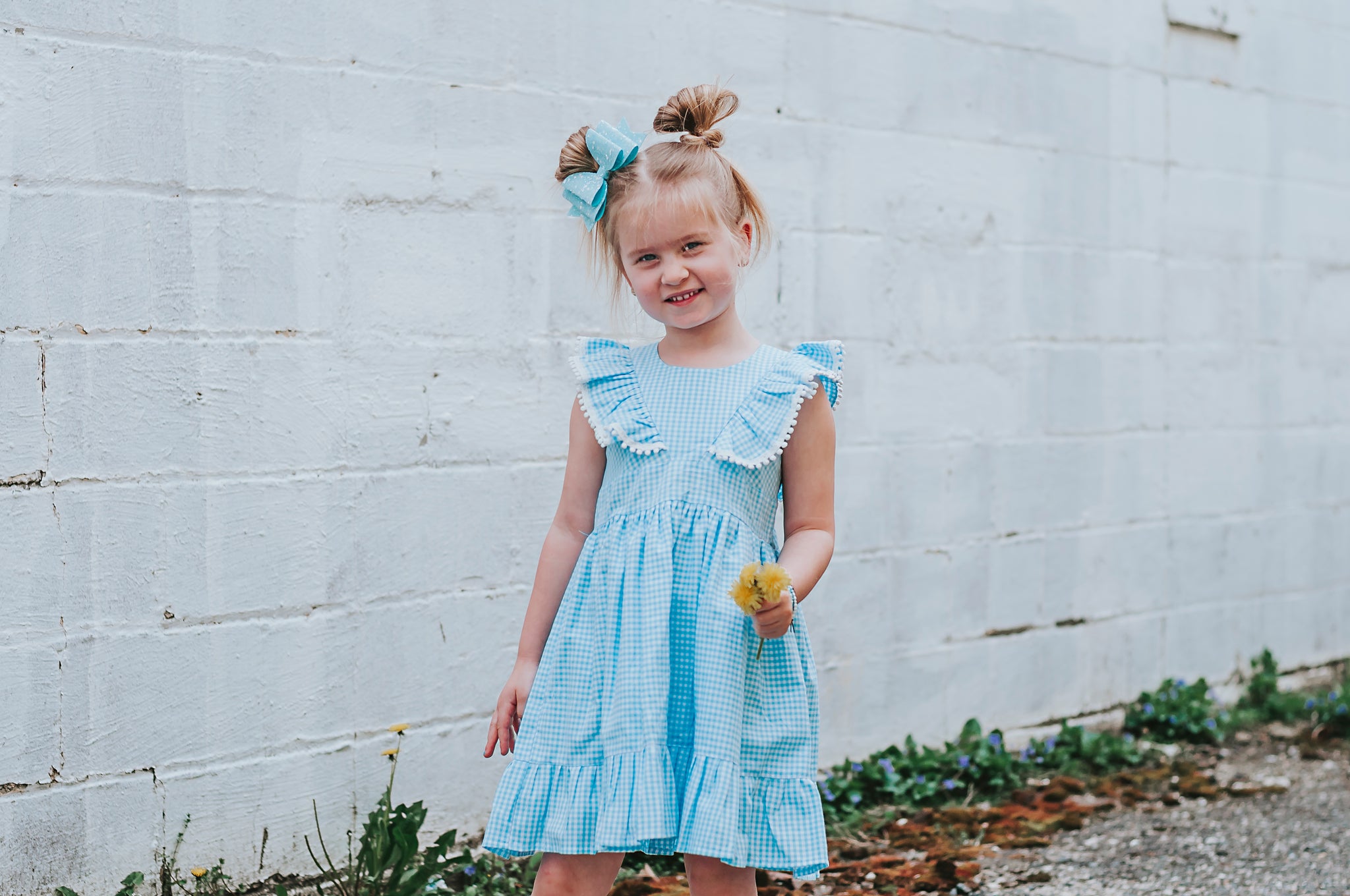 Gingham pinafore dress cheap