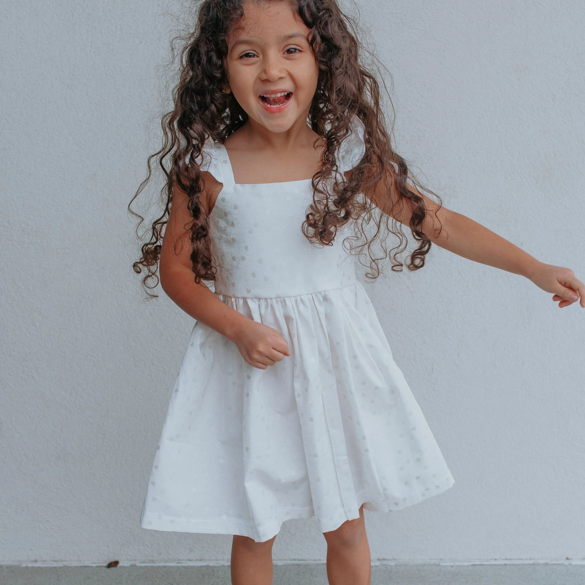 Little girls white sales dress